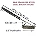 BBQ Grill Brush, Inspero Trading Triple Brush Barbeque Grill Cleaner, Stainless Steel Bristles, Long 18'' Inch Handle, Durable, Unbreakable, Remove Grime Efficiently, Keep Grill Grates Clean Like New