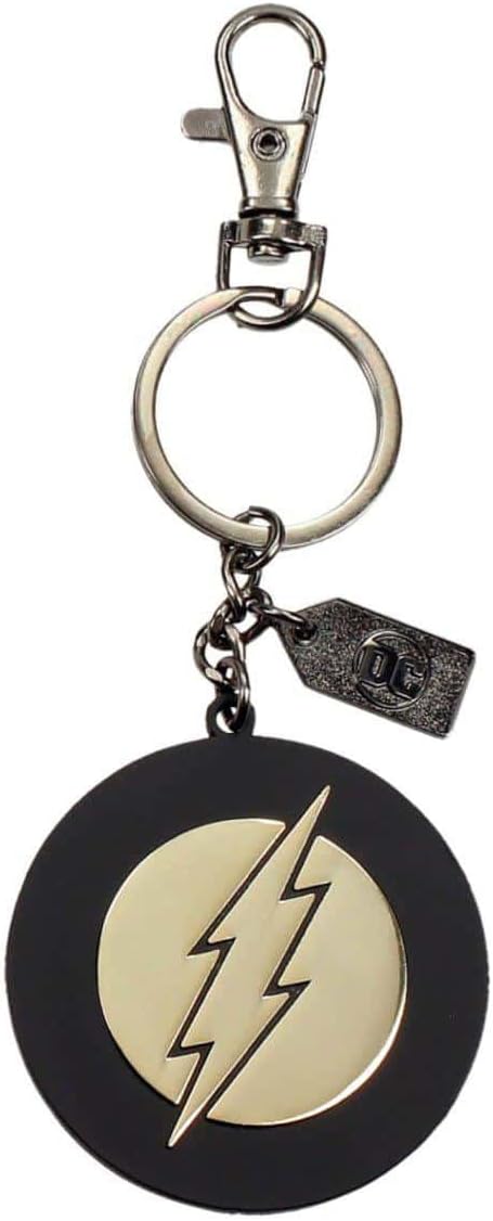 Universe DC Metal Flash Logo Keyring - Gold (SD Toys SDTWRN20928)