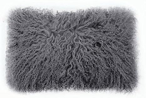 Amazon Com C F Inspirations Tibetan Lamb Fur Lumbar Pillow Cover