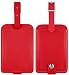 Travelambo Leather Luggage Tag & Baggage Bag Tag & Cruise Tag & Business Card Holder With Buckle