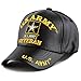 The Hat Depot Official Licensed 3D Embroidered Soft Faux Leather Veteran Military Cap (U.S.Army-Black Star)