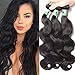 Msbeauty 10A Brazilian Body Wave Virgin Human Hair 1 Bundles 22 inch Brazilian Virgin Hair Bodw Wave Human Hair Weave Natural Color