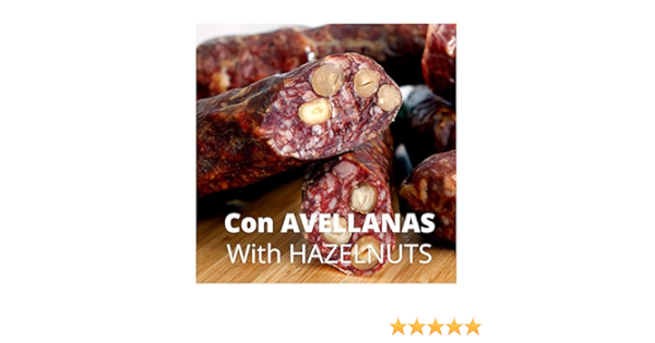 Salchichon iberico Cular CON AVELLANAS - Embutidos Ibericos ...