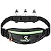Hydration Running Belt for Top Athletes, Can Fit iPhone 7, iPhone 6S, Galaxy Note 7. Bonus: 3x 6oz Water Bottles. w/35 up to 44 inches Adjustable Waist