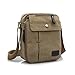ruyihuang Men's Vintage Canvas Shoulder Messenger Travel Hiking Bag Satchel khaki
