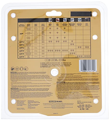 DEWALT Diamond Blade for Block and Brick, Dry/Wet Cutting, Continuous Rim, 7-Inch photo 10