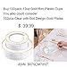 WDF 12oz Gold Plastic Cups-100pack Clear Plastic Cups with Gold Rim-Wedding/Party Disposable Cups-Heavyweight Dispasable Tumblers (Gold Trim)