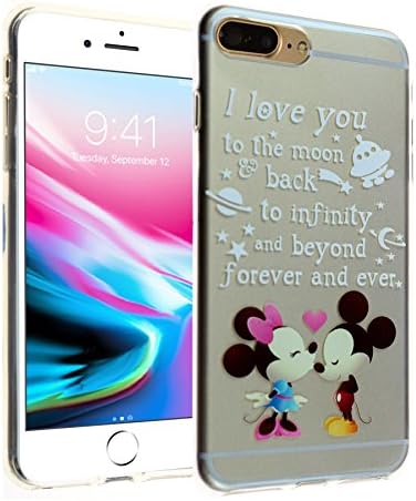iPhone 7 Plus Case Disney Mickey Mouse Quotes DURARMOR FlexArmor Flexible TPU Bumper Case Ultra Slim ScratchSafe Shock Absorbing Defender Cover for iphone 7 plus 5.5” Mickey Quote