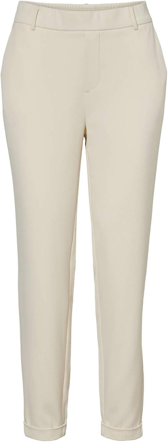 Vero Moda Women's VMMAYA MR Loose Solid Pant NOOS Hose, Birch, M / 32, M / 32L