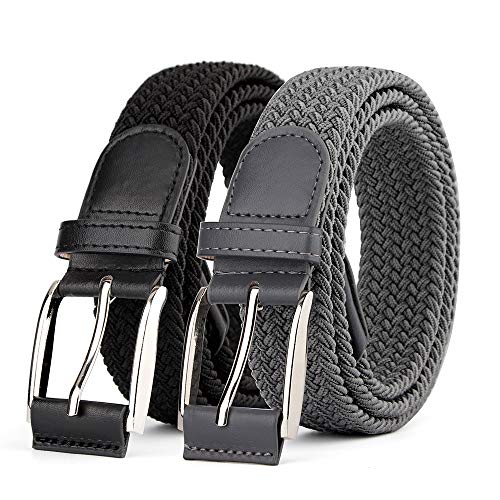 Cinturón Elástico Trenzado Para Hombre - Sin Agujeros, Ajuste Infinito, Ideal Para Trabajo, Deporte O Día A Día