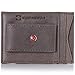 Alpine Swiss Men's Wallet Leather Money Clip Thin Slim Front Pocket Wallet, Gray