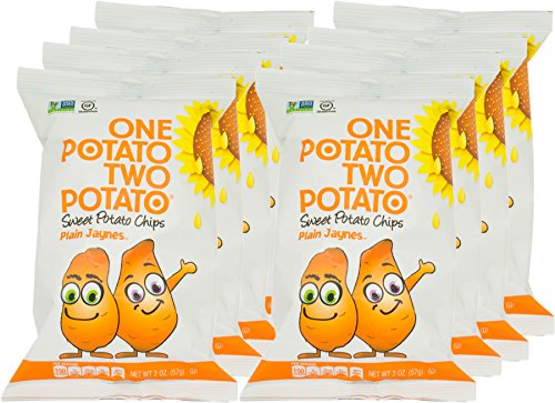 One Potato Two Potato, Sweet Potato Kettle Potato Chips, 2 oz (Pack of 8)