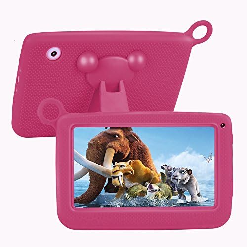 【UPGRADED】 TUFEN Tablet for Kids, 7' HD Eyes-Protection Screen with Silicone Bumper (1GB RAM + 8GB ROM, Android 6.0, Playstore, Youtube, Netflix, PARENT-CONTROL IWAWA, Wireless Internet) (Q758 Pink)