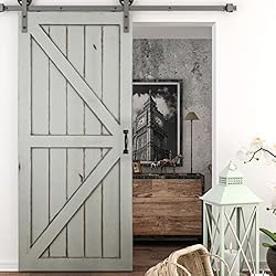 DOITOOL 10PCS Barn Door Handles Black Gate Handles