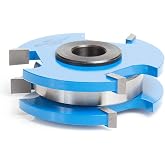 Amana Tool 3-Wing Tongue and Groove Reversible Stile and Rail Shaper Cutter, SC577, 2-13/32 x 3/4 x 1/2 and 3/4 Bore for 3/4 Inch Material