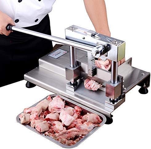 Commercial Manual Bone Guillotine Tubular Bones Cutting Machine Spine, Trotters, Chicken And Duck Bone Cutter Pig Ribs Meat Sawing Machine For Restaurant Kitchen