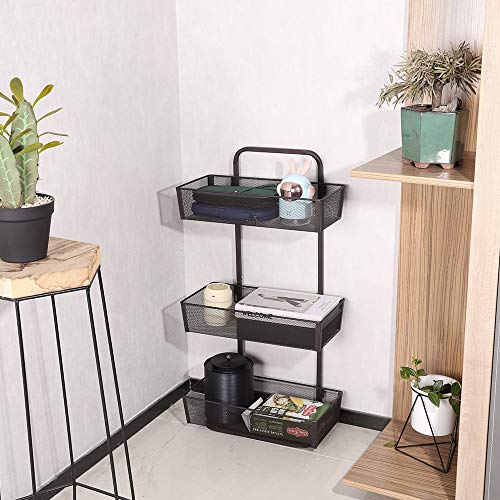 Hanging Kitchen Baskets MILIJIA 3 Tier Free Standing Mesh Basket