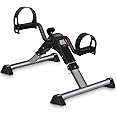 GOREDI Under Desk Bike Pedal Exerciser, Upper & Lower Peddler Exerciser for Seniors with LCD Display, Fitness Folding Exerciser Peddler for Arm & Leg Workout