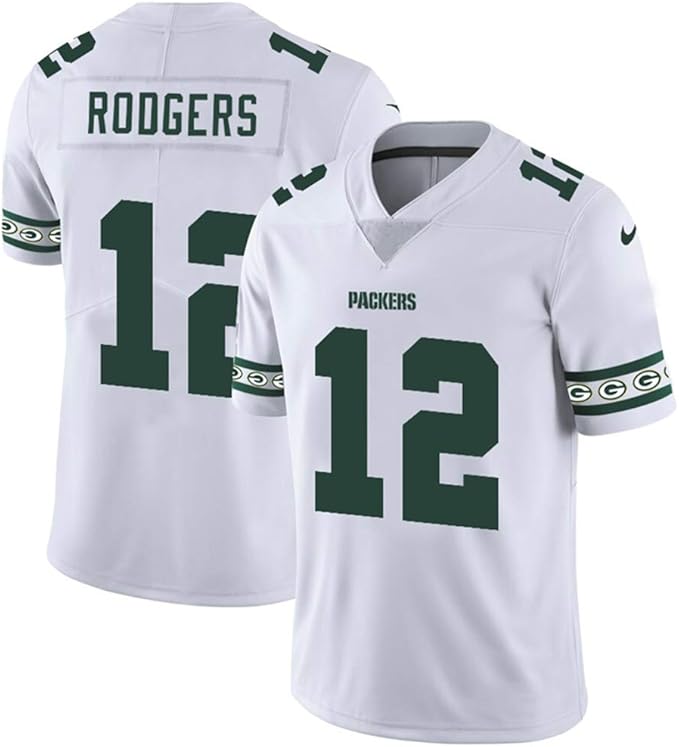 Manner Rugby Trikot Fussballtrikot 12 Aaron Rodgers Green Bay Packers Rugby Trikot Unisex Sports Kurzarm Sweatshirt Fitness Atmungsaktive Stickerei Amazon De Bekleidung