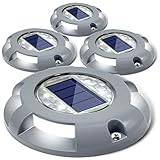 SIEDiNLAR Solar Deck Lights Driveway Dock LED Light