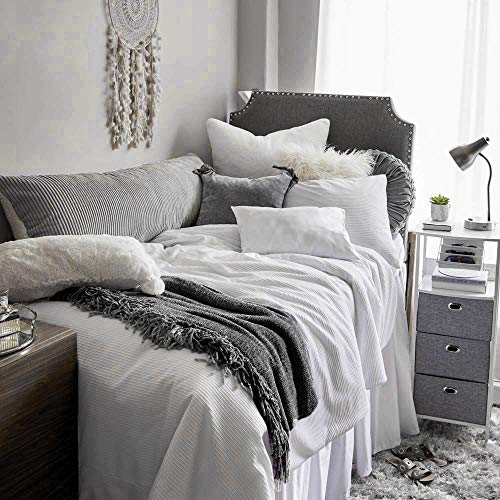 EverGrace Cozy Soft Chenille Throw Blanket with Fringe Luxury Fluffy Throw Blankets for Home Decor Traveling Camping Picnic 50x 60 Grey - Thumbnail 7