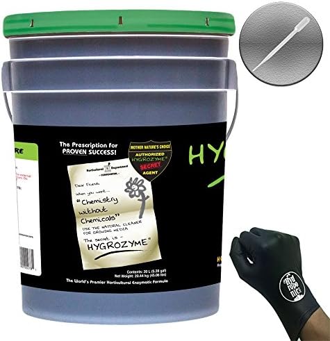 Sipco Hygrozyme Horticultural Enzyme Formula + Gloves & Pipette - 20 Liter