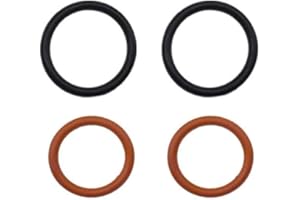 AIB2C 4 Pcs Kit 91370-SV4-000 91345-RDA-A01 Power Steering Pump O-Ring Inlet&Outlet Seals for Honda Accord Civic