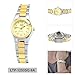 Casio LTP-1253SG-9A Women's Two-Tone Analog Dress Watch w/ Gold Dial