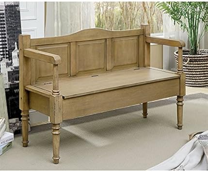 Amazon Com Furniture Of America Porda Transitional Entryway Bench