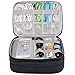BUBM Travel Universal Electronics Organizer Accessories Handbag Cord Storage Cases Fit iPad mini (Black,7.9'')