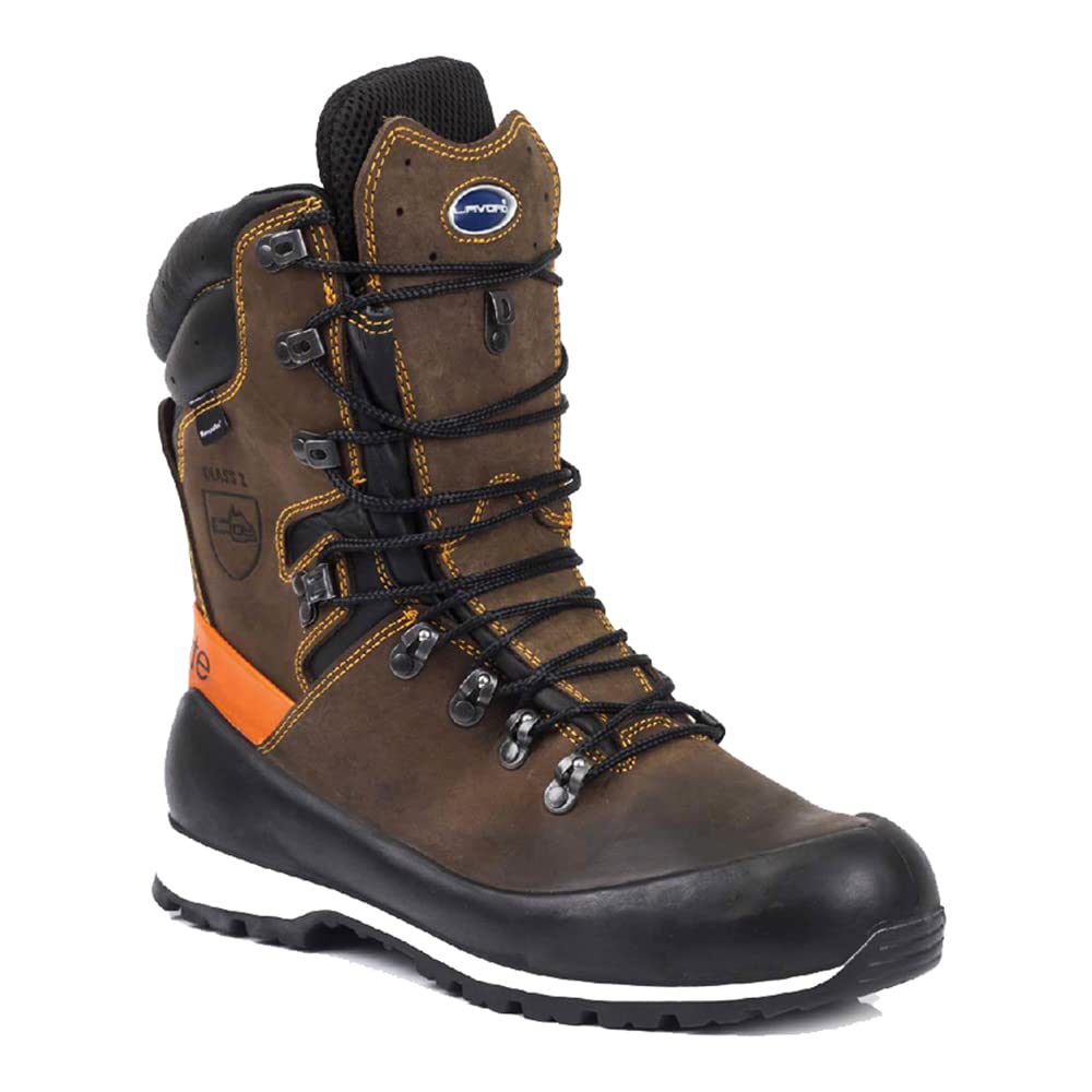 Lavoro 1671.02 4EST Range Elite Men chainsaw Boot, CE, S3, HRO, SRC, Brown, 13 Size