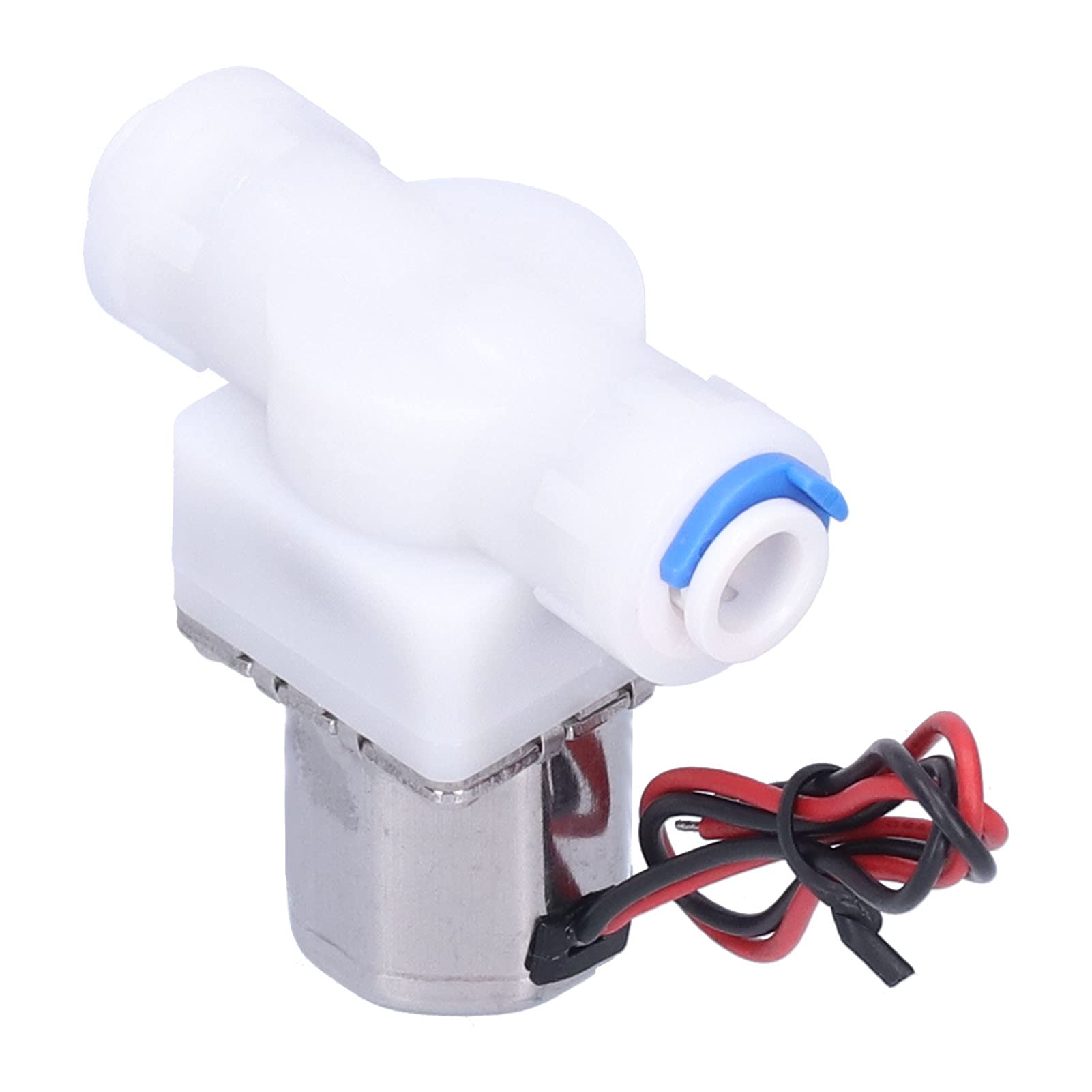 ViaGasaFamido DC4.5V Inlet Water Solenoid Electric Valve 1/4" High Pressure (12Ω,209BK),The electromagnetic valve