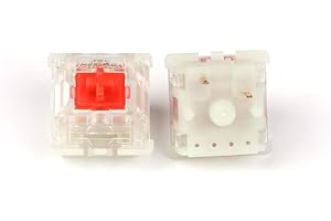 YMDK Gateron Silent MX Switch 5 pin Transparent Case Black Red Brown Switches for Mechanical Keyboard Cherry MX Compatible