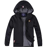 Jingle Bongala Boys Girls Lightweight Breathable Raincoat Waterproof Hooded Rain Jacket Windbreaker Easy to Fold