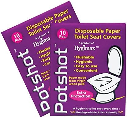Pretty Petals Potshot Flushable Toilet Seat Cover -Set of 2 (20 Sheets)