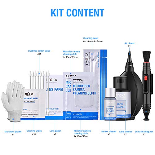 TYCKA Professional Camera Cleaning Kit for Optical Lens and Sensor