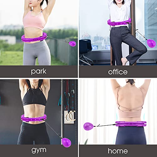 Smart Weighted Hoola Hoop 24 Sections Detachable Weight Loss Massage