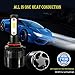 LED Headlight Bulbs All-in-One Conversion Kit - HB3 9005 2Pcs 8000Lm 6000k Cool White with Super Bright - 2 Year Warranty