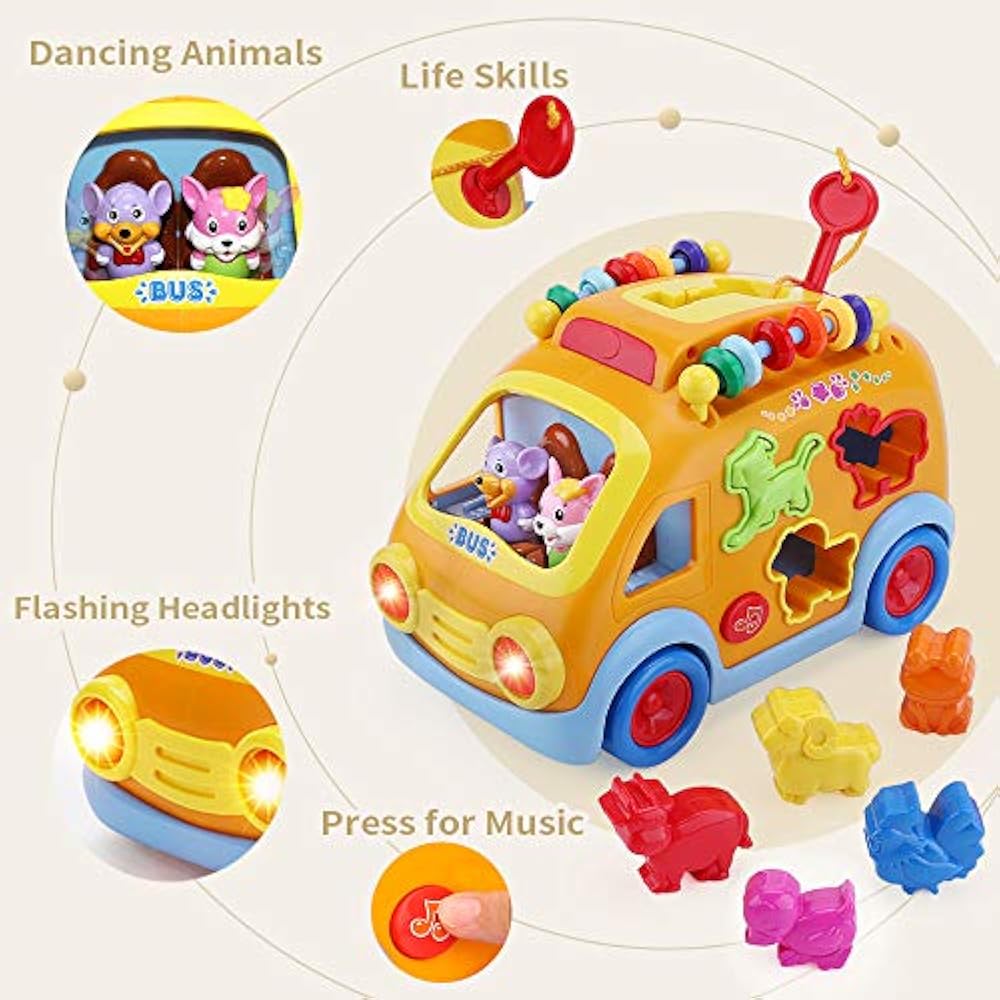 IPlay, Electronic Learning Toys ILearn Musical Bus, Baby Sensory Toy