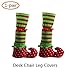 A-Smile@ Christmas Elf Shoe,Elves Shoe Chair Leg Cover,Desk Table Leg Cover,Red Wine Bottle Cover For Christmas Party Decorations,(1-Pair)
