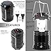 Rechargeable Camping Light, SENHAI DC and Led Solar Charging Portable Outdoor Lanterns with Battery Powered for Camping, Hiking, Fishing, Emergency Charging for Android Cellphone (US Plug, Black)