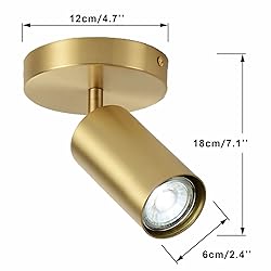 BOKT 1-Lights Modern LED Track Lighting Kit Brushed