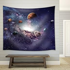 High Resolution Images Presents Creating Planets of The Solar System. - Fabric Wall Tapestry Home Decor - 51x60 inches