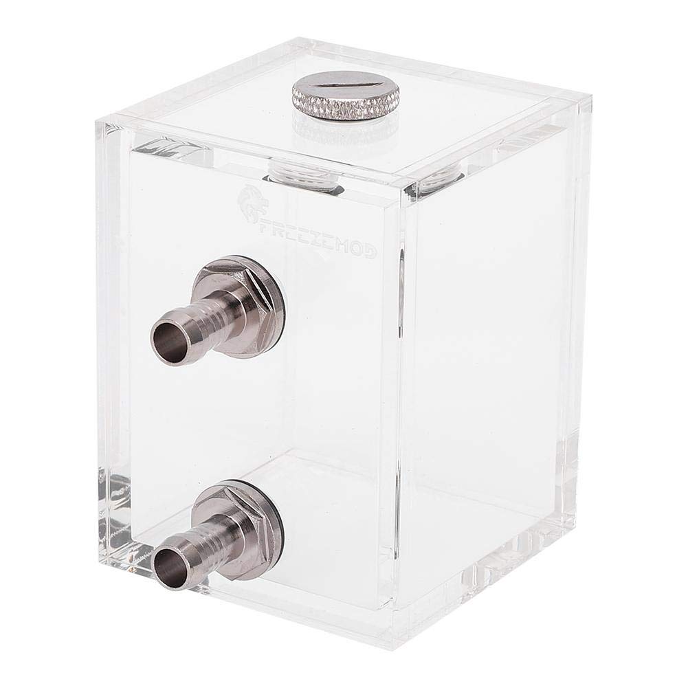 Computer Water Cooled Tank,200ml Full Transparent Acrylic Water Cooling Tank,DIY PC Water Tank Accessories