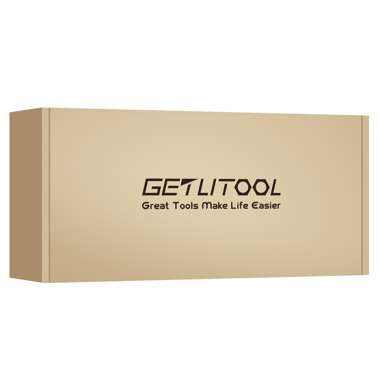GETLITOOL 1/2" Kraft Innensechskant Schlagschrauber Nüsse Satz, 8tlg S2-Stahl Sechskant Bit Stecknuss Set HX 5mm - 19mm, Länge 78 mm Innensechskant Steckschlüssel Set für Innensechskantschrauben 9