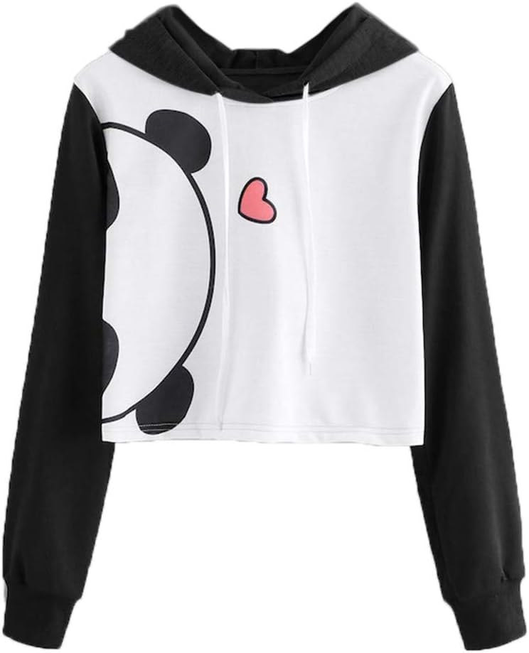 Women Sweatshirt Girl Plus Size Patchwork Long Sleeve Jumper Pullover Tops