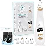 DermaPRO Pore Vacuum Blackhead Remover - Pore Cleanser Vacuum with 6 Extraction Heads - Face Vacuum Pore Cleanser with Dead Sea Mud Mask and Spa Headband