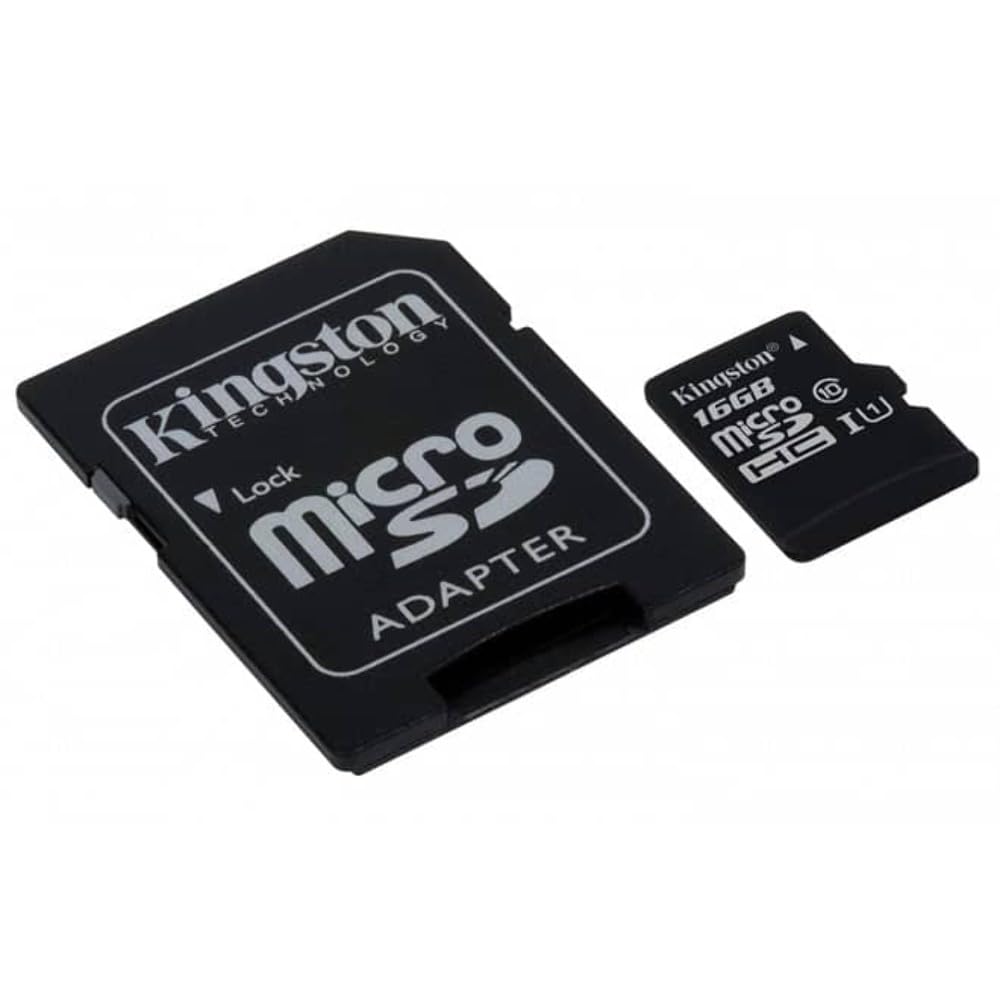 Kingston Canvas Select (SDCS/16GB) MicroSDClass 10 UHS-I Speeds Up to 80 MB/s Read (SD Adapter Included) - Bring Your HD Videos to Life