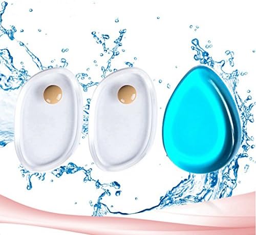 CuOmix Silicone Makeup Sponge Puff for Liquid Foundation BB Cream Beauty Essentials Jelly Puffs (4 Packs )