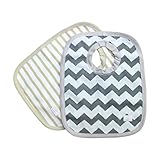 Waterproof Baby Bibs! Pullover Bibs - Triple Layered Absorption! Reversible 2-Pack for Boys and Girls - Fits Toddlers and Children - No More Feeding and Pulling Off!